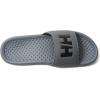 Helly-Hansen H/H Slide Mens Casual Comfortable Sandals, Lightweight Padded Strap, Large Logo, Slip-On Beach Pool Footwear(Charcoal/Phantom)