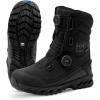Helly Hansen Bifrost BOA Work Boot – Primaloft Mens Winter Boots – Slip-Resistant Sole & Grip – Dual BOA Waterproof Design – Helly Tech Waterproof Membrane – Durable TPU Toe Bumper(990 Black)