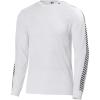 Helly Hansen Men’s HH LIFA Stripe Crew Base Layer, 001 White, Large