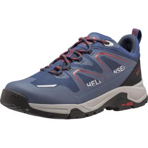 Helly Hansen Cascade Low HT Men’s Waterproof Hiking Boots – Durable Outdoor Footwear, Lightweight, Comfortable Trail Boot(606 Deep Fjord/Alert Red)