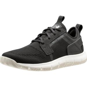Helly Hansen Men’s Henley Sailing Shoes – Lightweight Water Shoes – Slip-Resistant Deck Grip – Sailing Footwear with Waterproof Construction – HH Hover-Stride Midsole for Cushioning(991 Black/Off White)