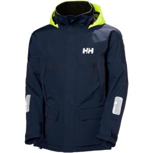 Helly Hansen Men’s Pier Jacket 4.0 – Waterproof Sailing Rain Gear – Lightweight Outdoor Jacket – Hooded Foul Weather Gear(597 Navy)