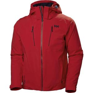 Helly-Hansen Alpha 3.0 Jacket for Men – Premium Waterproof Insulated Skiing Jacket with Breathable Fabric and Ventilation(222 Alert Red)
