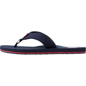 Helly-Hansen Sola Sandal Men’s Lightweight Thong Flip Flop with EVA Midsole & Durable Non-Slip Grip(597 Navy/Alert Red)