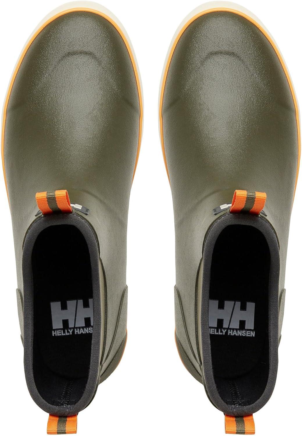 imageHellyHansen Seaspray Mens Boots Lightweight Waterproof MidHeight Design for Rainy Days amp Marine Adventures431 Utility Green