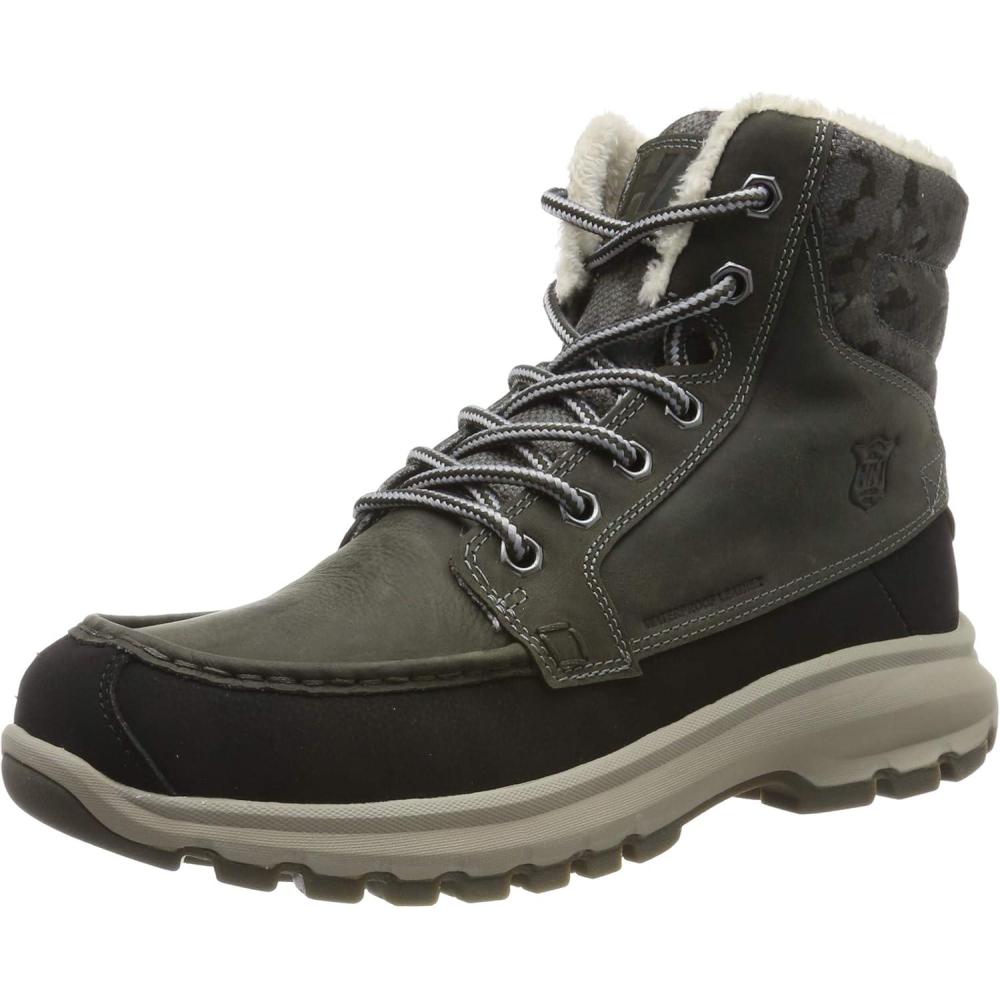imageHelly Hansen V3 Winter Boots Waterproof Snow Boots for Men AllTerrain Winter Shoes for Men Insulated Snow Shoes Durable Rubber Outsole for Traction Lace Up Closure for Secure FitHelly Hansen Men S Garibaldi V3 Waterproof Winter Snow Boot Warm With Grip Earl Grey Black Aluminum 13