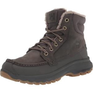 Helly Hansen V3 Winter Boots – Waterproof Snow Boots for Men – All-Terrain Winter Shoes for Men – Insulated Snow Shoes – Durable Rubber Outsole for Traction – Lace Up Closure for Secure Fit(Espresso/Beluga)