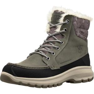 Helly Hansen V3 Winter Boots – Waterproof Snow Boots for Men – All-Terrain Winter Shoes for Men – Insulated Snow Shoes – Durable Rubber Outsole for Traction – Lace Up Closure for Secure Fit(Green Earl Grey Black Aluminium 790)