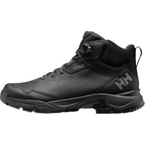 Helly-Hansen Canyon Mid HT Men’s Waterproof Lightweight Hiking Boots – Breathable, Cushioned Ankle Support, Durable Grip(990 Black)