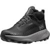 Helly-Hansen Awe Hiker Mid HT Men’s Waterproof Hiking Boots, Lightweight, Breathable, Cushioned(990 Black/Quiet Shade)