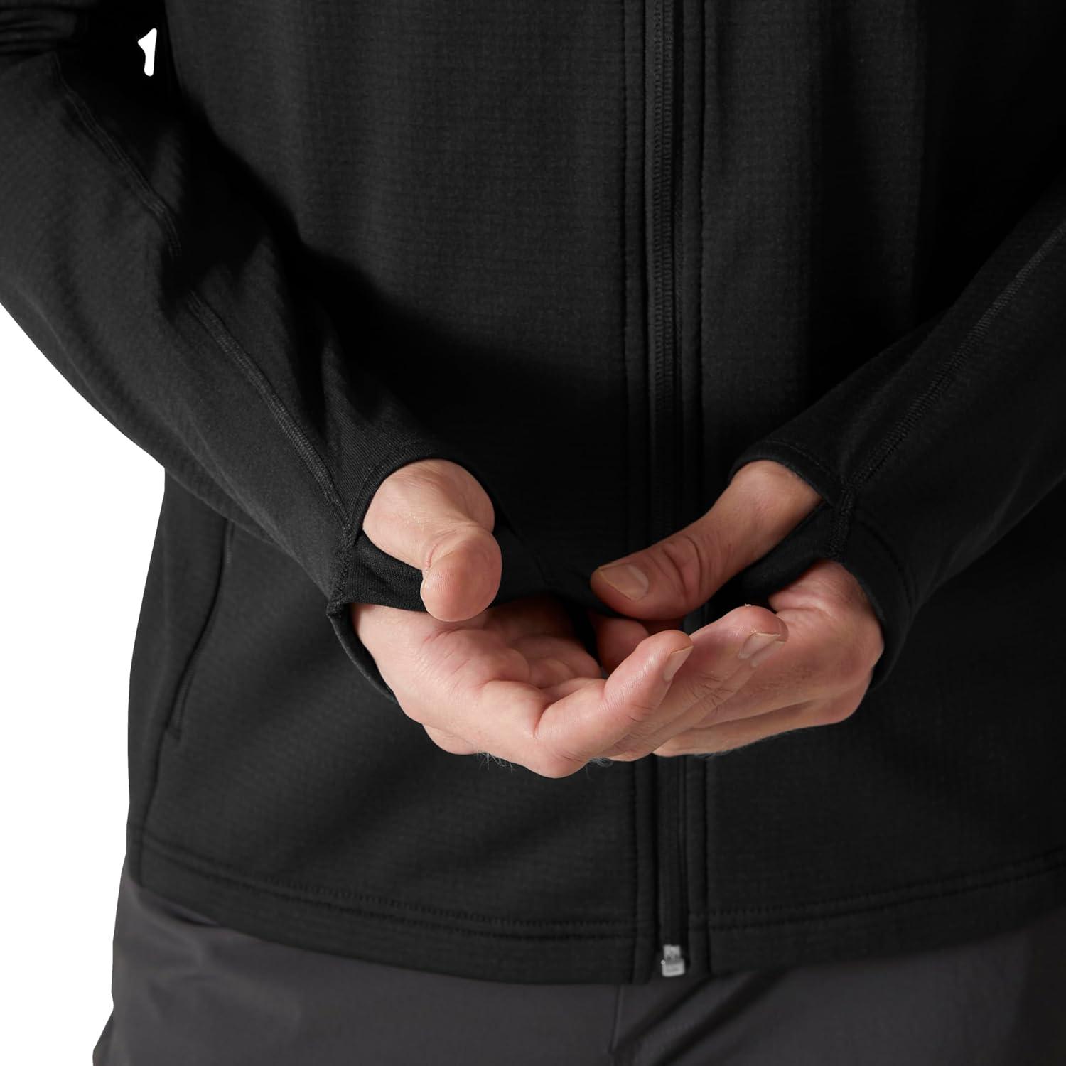 imageHellyHansen Versalite Hooded Fleece Jacket For Men Lightweight Warmth Ideal Hiking Skiing Base Layer Outdoor990 Black