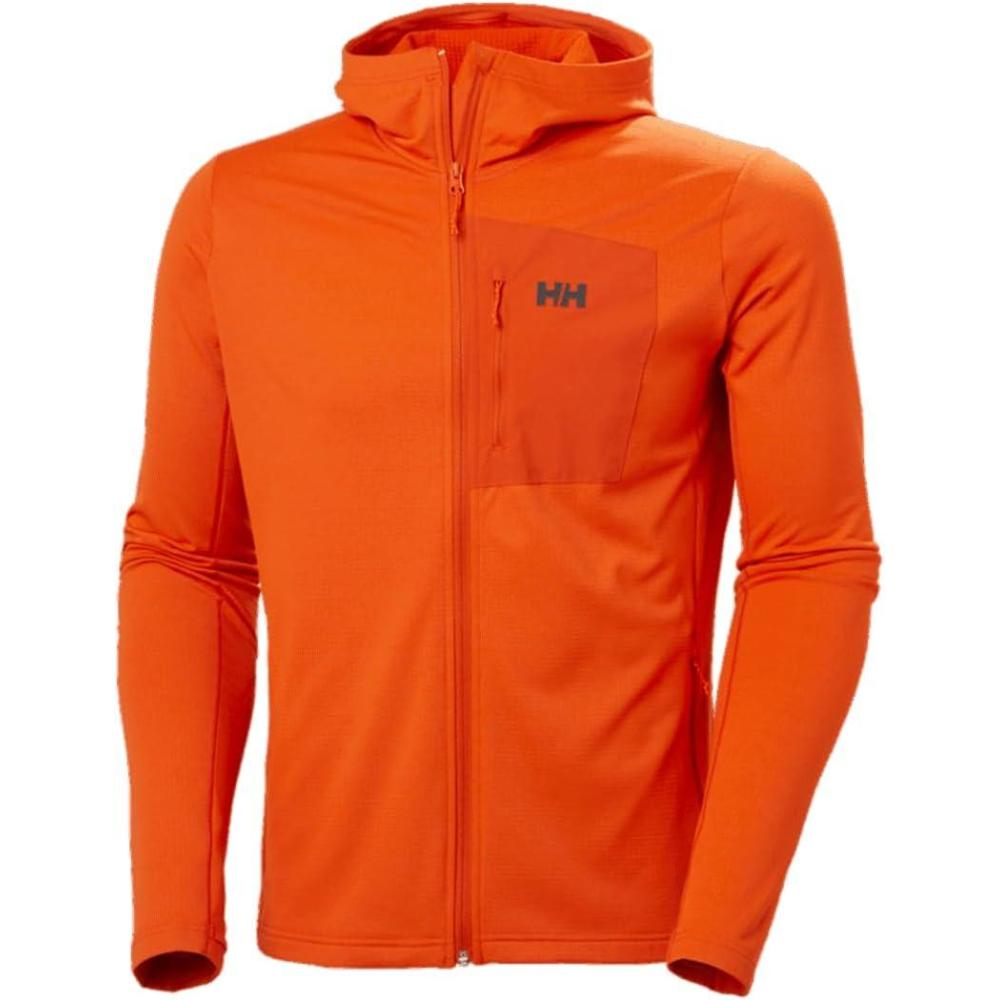 imageHellyHansen Versalite Hooded Fleece Jacket For Men Lightweight Warmth Ideal Hiking Skiing Base Layer Outdoor300 Patrol Orange