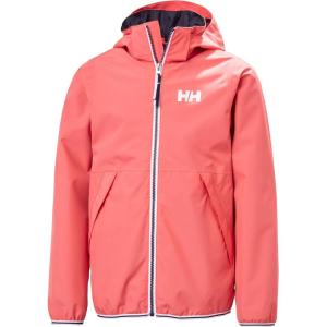 Helly Hansen girls Koster Rain Jacket(098 Sunset Pink)