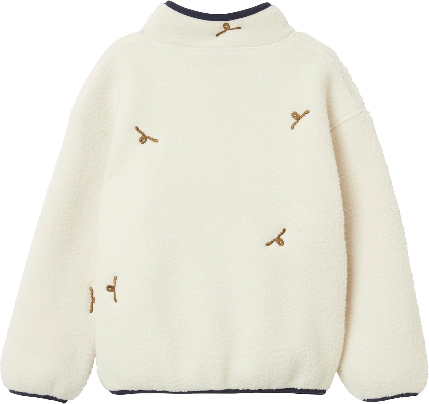 imageHelly Hansen Kids Frosty Pile Sweater034 Cream Little Moose Embroid