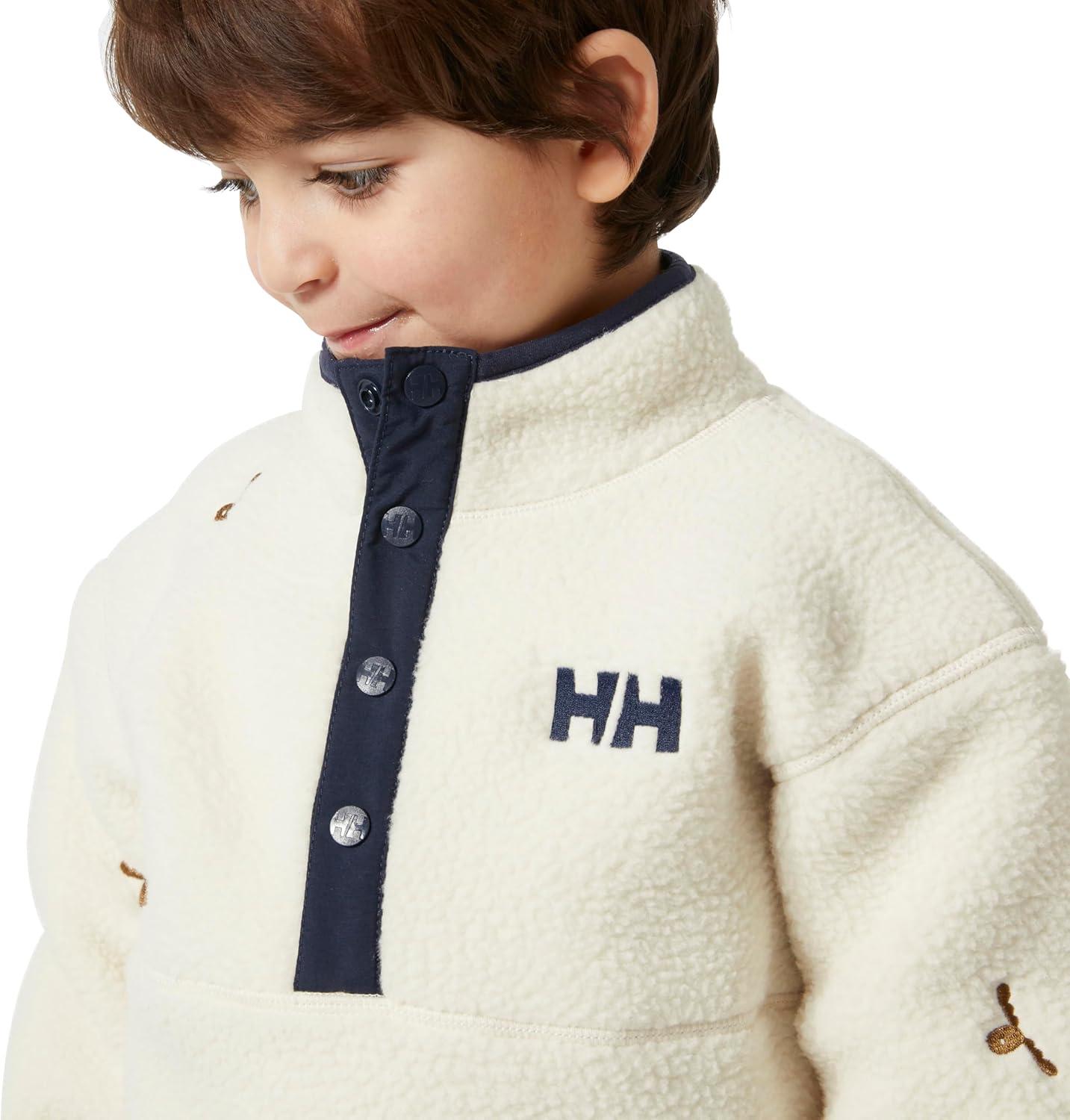 imageHelly Hansen Kids Frosty Pile Sweater034 Cream Little Moose Embroid