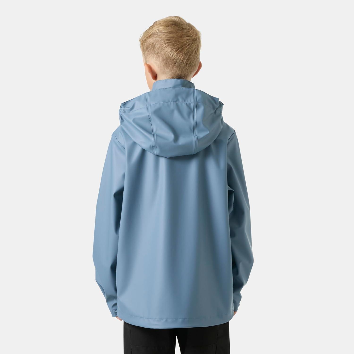 imageHelly Hansen Junior Moss Jacket Unisex Coat with HELOX YKK Zipper Detachable Hood Adjustable Cuffs amp Hem Hand Pockets601 Washed Navy