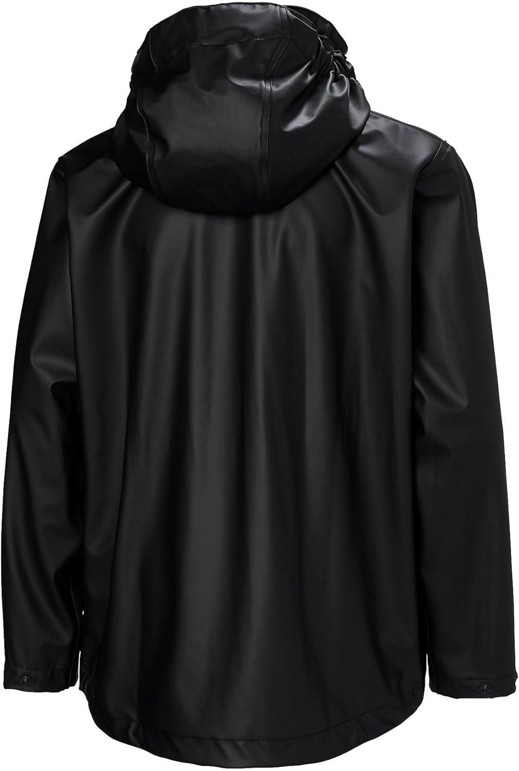 imageHelly Hansen Junior Moss Jacket Unisex Coat with HELOX YKK Zipper Detachable Hood Adjustable Cuffs amp Hem Hand Pockets991 Black