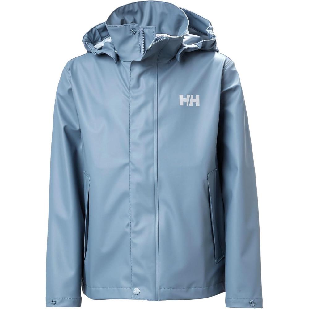 imageHelly Hansen Junior Moss Jacket Unisex Coat with HELOX YKK Zipper Detachable Hood Adjustable Cuffs amp Hem Hand Pockets601 Washed Navy