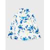 Helly Hansen Junior Moss Jacket – Unisex Coat with HELOX, YKK Zipper, Detachable Hood, Adjustable Cuffs & Hem, Hand Pockets(049 Sling White Print)
