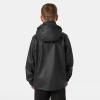 Helly Hansen Junior Moss Jacket – Unisex Coat with HELOX, YKK Zipper, Detachable Hood, Adjustable Cuffs & Hem, Hand Pockets(991 Black)
