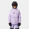 Helly-Hansen Junior Powder Softshell Hoodie – Unisex Lightweight Weather-Resistant Jacket for Kids, Outdoor Adventures(698 Bright Lavender)
