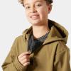 Helly-Hansen Junior Powder Softshell Hoodie – Unisex Lightweight Weather-Resistant Jacket for Kids, Outdoor Adventures(718 Sepia)
