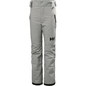 Helly Hansen Junior Legendary Pant – Waterproof Kids Snow Pants – Articulated Boys Ski Bottoms, Extendable Snow Gear for Kids(876 Concrete)