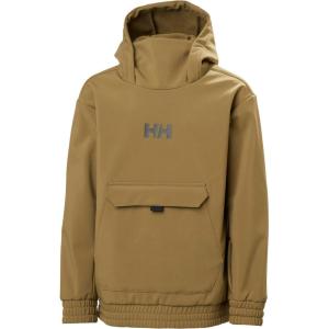 Helly-Hansen Junior Powder Softshell Hoodie – Unisex Lightweight Weather-Resistant Jacket for Kids, Outdoor Adventures(718 Sepia)