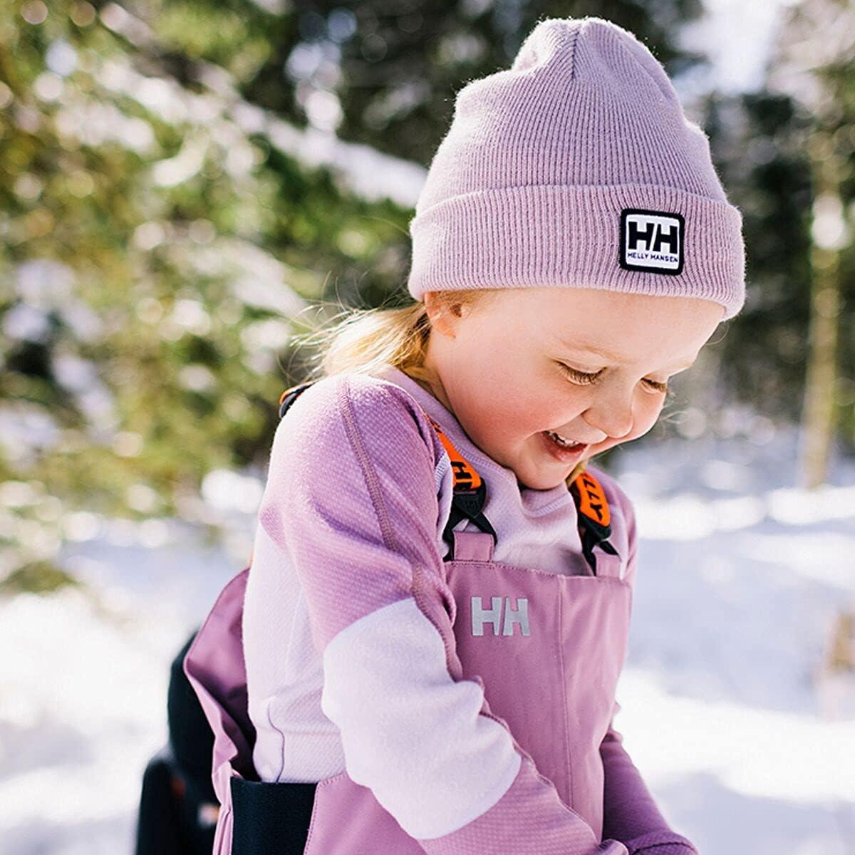 imageHellyHansen Stellar Bib Pant Junior Girls Snow Pants for Winter Activities Waterproof Breathable Durable Ski Gear067 Pink Ash
