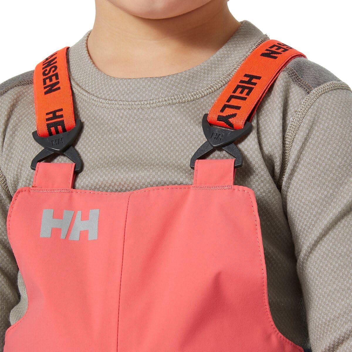 imageHellyHansen Stellar Bib Pant Junior Girls Snow Pants for Winter Activities Waterproof Breathable Durable Ski Gear098 Sunset Pink