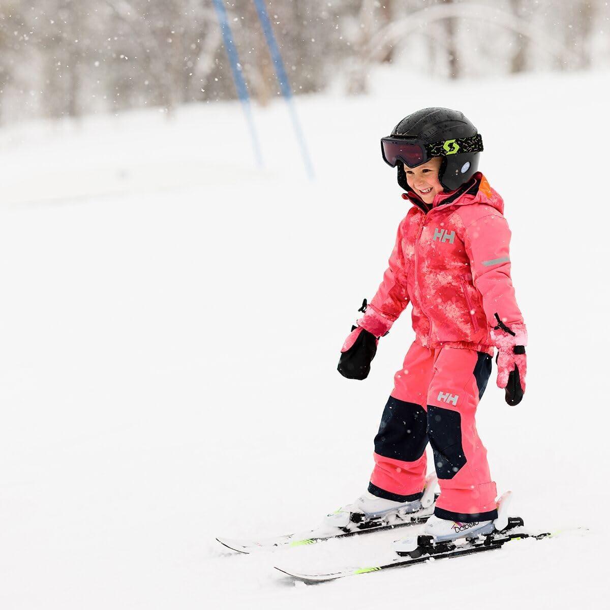 imageHellyHansen Stellar Bib Pant Junior Girls Snow Pants for Winter Activities Waterproof Breathable Durable Ski Gear098 Sunset Pink