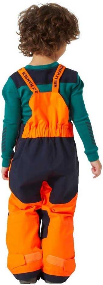 imageHellyHansen Stellar Bib Pant Junior Girls Snow Pants for Winter Activities Waterproof Breathable Durable Ski Gear280 Neon Orange