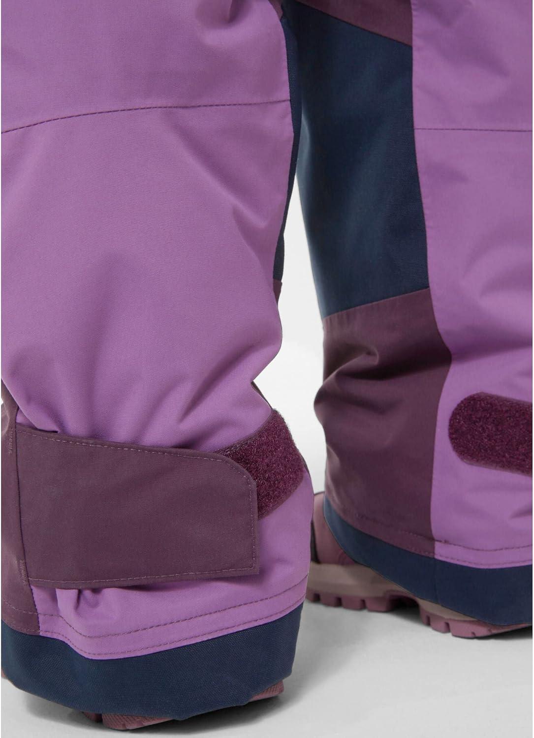 imageHellyHansen Stellar Bib Pant Junior Girls Snow Pants for Winter Activities Waterproof Breathable Durable Ski Gear670 Amethyst