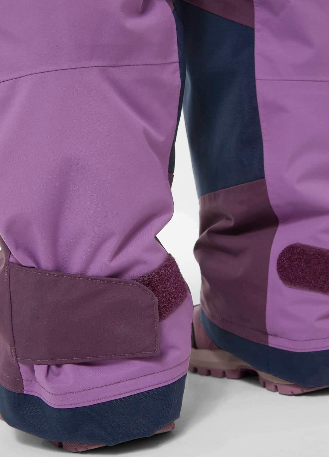 imageHellyHansen Stellar Bib Pant Junior Girls Snow Pants for Winter Activities Waterproof Breathable Durable Ski Gear670 Amethyst
