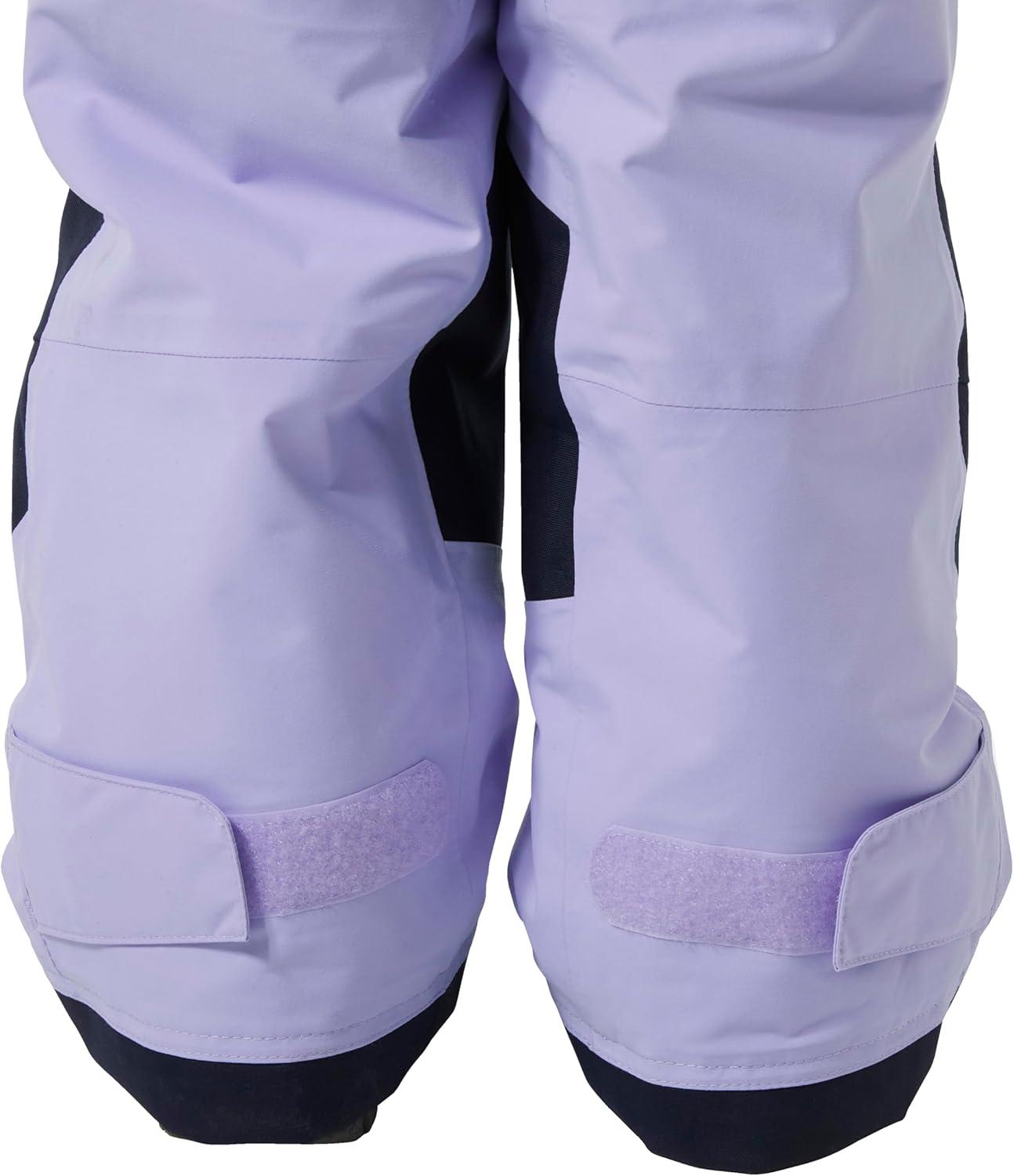 imageHellyHansen Stellar Bib Pant Junior Girls Snow Pants for Winter Activities Waterproof Breathable Durable Ski Gear698 Bright Lavender