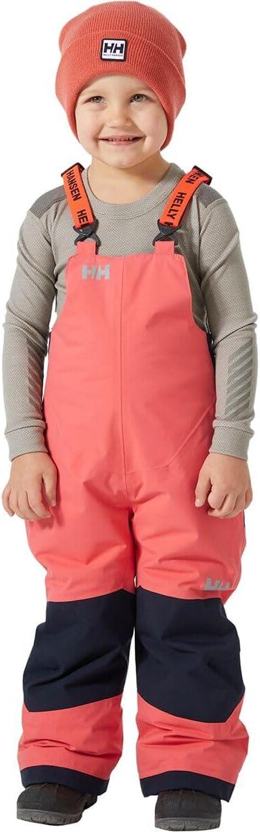 imageHellyHansen Stellar Bib Pant Junior Girls Snow Pants for Winter Activities Waterproof Breathable Durable Ski GearSunset Pink