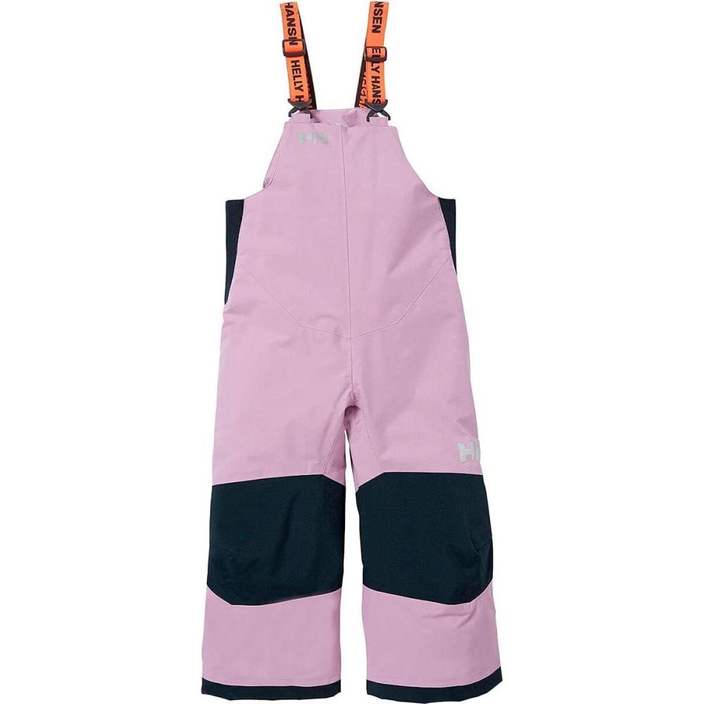 imageHellyHansen Stellar Bib Pant Junior Girls Snow Pants for Winter Activities Waterproof Breathable Durable Ski Gear067 Pink Ash