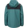 Helly-Hansen Vancouver Rain Jacket for Juniors, Waterproof HELLY TECH Protection, Seam-Sealed, Detachable Hood, Elastic Cuffs(494 Opal Green)