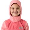 Helly-Hansen Vancouver Rain Jacket for Juniors, Waterproof HELLY TECH Protection, Seam-Sealed, Detachable Hood, Elastic Cuffs(Coral Almond)