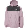 Helly-Hansen Vancouver Rain Jacket for Juniors, Waterproof HELLY TECH Protection, Seam-Sealed, Detachable Hood, Elastic Cuffs(676 Purple Clay)