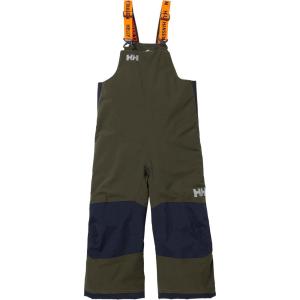 Helly-Hansen Stellar Bib Pant – Junior Girls Snow Pants for Winter Activities, Waterproof, Breathable, Durable Ski Gear(431 Utility Green)