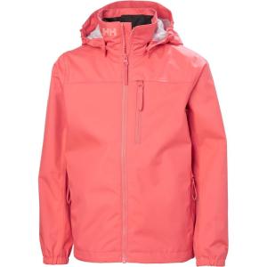 Helly Hansen girls Crew Hooded Jacket(099 Sunset Pink)