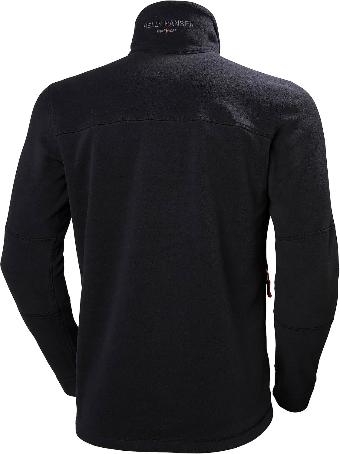 imageHellyHansen Kensington Full Zip Fleece Jacket for Men Featuring Wind and WaterResistant TightKnit Polartec FleeceBlack