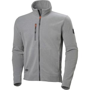 Helly-Hansen Kensington Full Zip Fleece Jacket for Men Featuring Wind- and Water-Resistant Tight-Knit Polartec Fleece(Grey Melange)