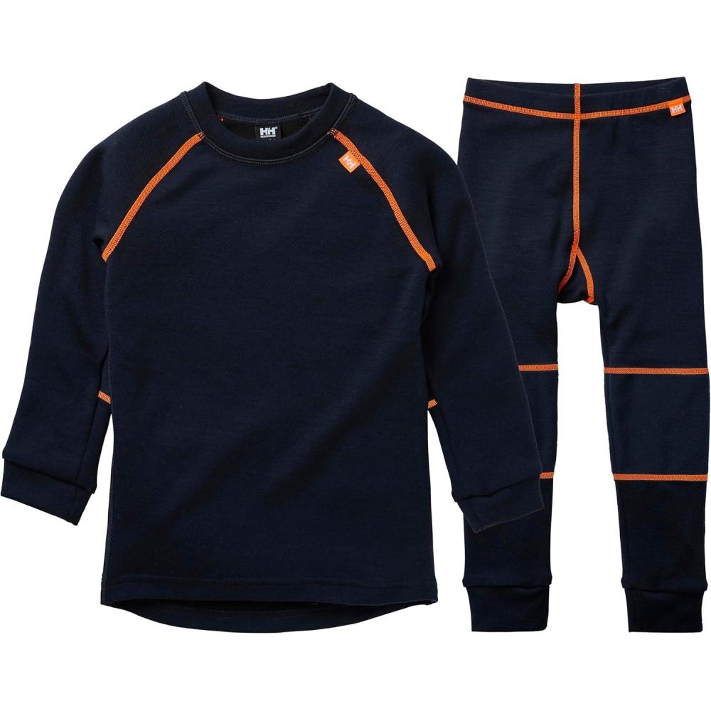 imageHelly Hansen Kids Helly Hansen Kids Hh Lifa Merino Base Layer Set597 Navy