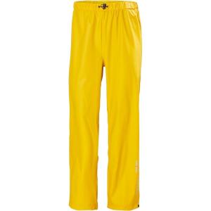 Helly Hansen Voss Rain Pant – PU-Coated Welded-Seam Waterproof Pants – Reflective Commuter Rain Gear – Adjustable Hem – 590 Navy – Medium(310 Light Yellow)