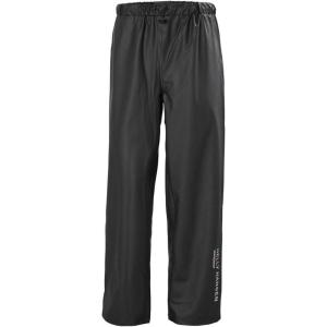 Helly Hansen Voss Rain Pant – PU-Coated Welded-Seam Waterproof Pants – Reflective Commuter Rain Gear – Adjustable Hem – 590 Navy – Medium(990 Black)