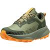 Helly-Hansen Awe Hiker HT Men’s Waterproof Hiking Shoes, Lightweight, Breathable, Cushioned, Non-Slip Grip(421 Lav Green/Orange Sorbet)