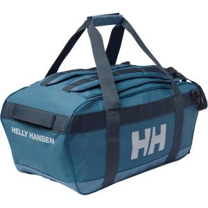 Helly-Hansen Scout Duffel Bag with 600D Nylon Water-Resistant TPU Backing and Lockable YKK Zipper(522 Rain Blue)