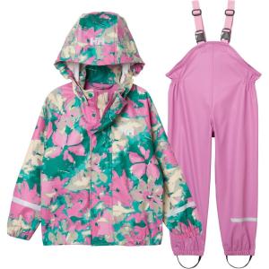 Helly Hansen Unisex Kids Bergen 2.0 Pu Rainset Aop(089 Meta Pink Aop)